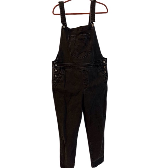 Boden Charcoal Denim Overalls for Women Sz 14 - Picture 3 of 11